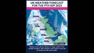 UK weather forecast for Tue 9th Sep 2025
UK weather forecast for Tuesday 9th September 2025.
#ukweather #weatherupdate #weatherforecast UK weather forecast for Tue 9th Sep 2025