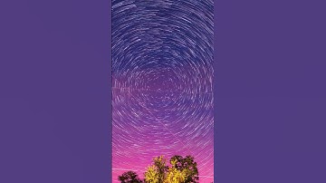 Earth’s rotation through the stars #startrails #stars #space