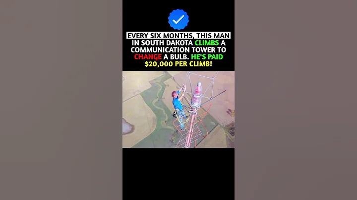 He Changes ONE Bulb Every 6 Months — And Gets $20,000 Per Climb! 💡😳