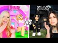 PINK VS BLACK ADOPT ME BUILD CHALLENGE!