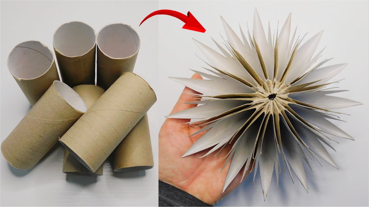 Amazing Paper Star DIY / Easy Toilet Paper Roll Crafts / Handmade