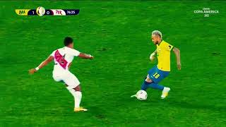 awesome Doubling neymar in copa America 2021 peru match