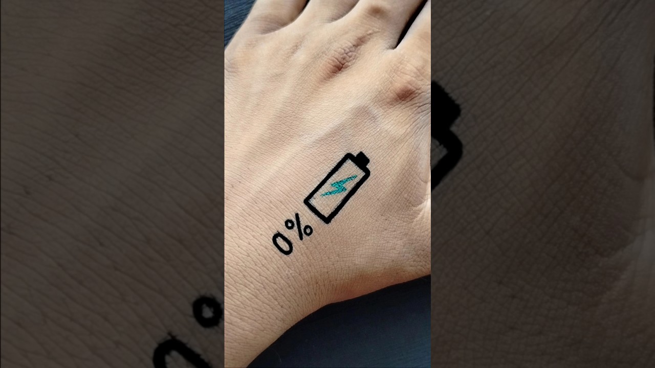 battery tattoo 🔋😜💯 
