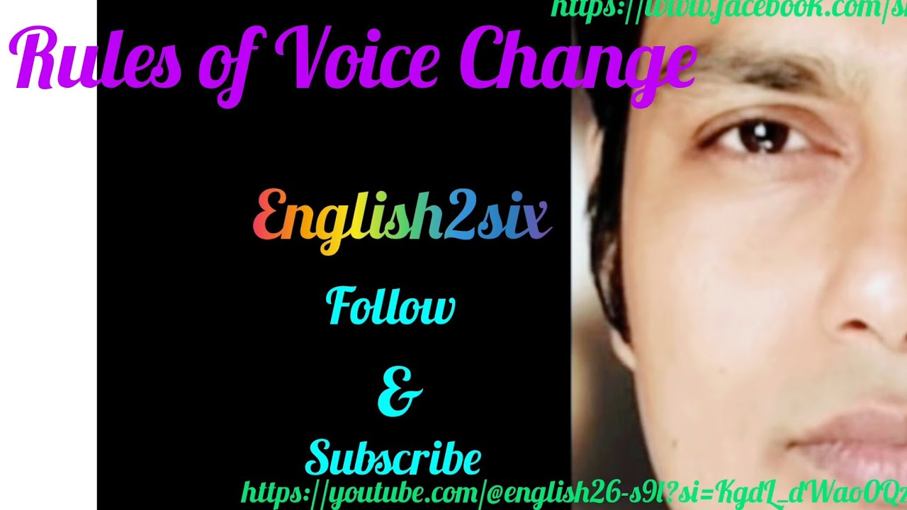 Rules of Voice Change 