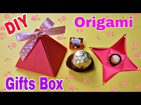 ORIGAMI DIY GIFTS BOX| แม่รุ่ง สอนพับกระดาษ​กล่องใส่ช็อกโกแลต​