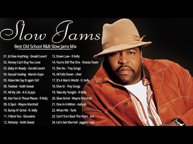 Best 80's & 90's R&B slow Jams Mix | Greald Levert, Marvin Gaye, R Kelly, Keith Sweat, Joe &More class=