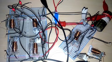 A relay oscillator driving a toggle flip flop