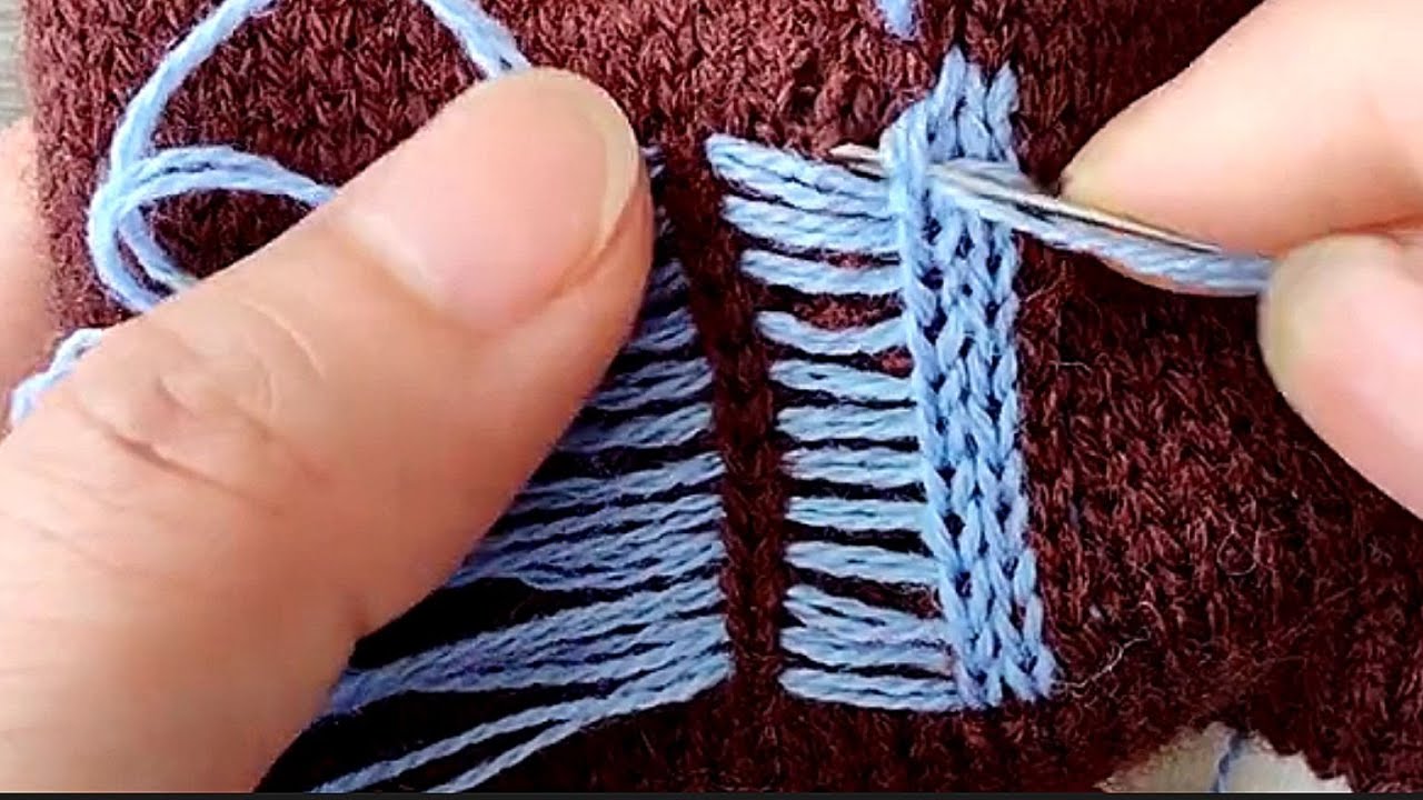Amazing and Simple Way to Repairing Holes in Sweater🔥Tutorial for ...