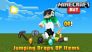 Minecraft But, Jumping Drops OP Items | Raju Gaming screenshot 3