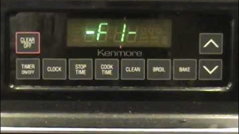 How to Fix an F1 Error On a Kenmore or GE Range