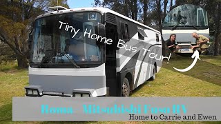 Big Rig Bus Tiny House Tour  Mitsubishi Fuso Conversion