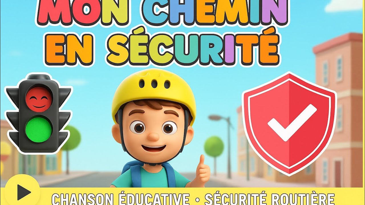 MON CHEMIN EN SÉCURITÉ🚦 meilleure chanson de sécurité routière💥 avec paroles 🎉 facile à apprendre🥳