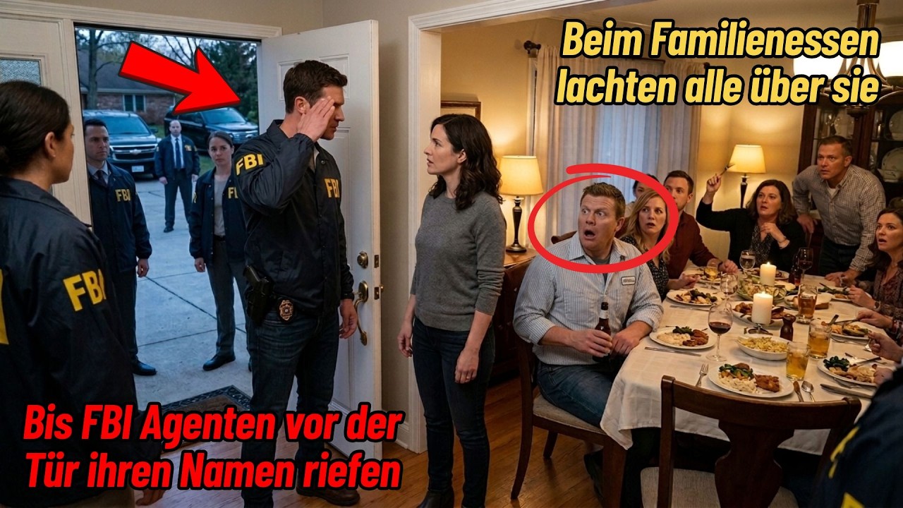 Beim Familienessen lachten alle über sie – bis FBI Agenten vor der Tür ihren Namen riefen
