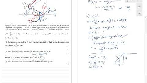 M2 Edexcel International Jan 14 part 2 (qu, 5,6,7)