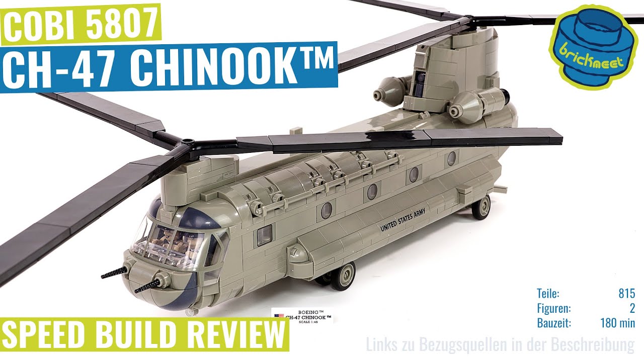 COBI 5807 Ch-47 Chinook Military Helicopters 815 Premium Blocks Toy for sale online 