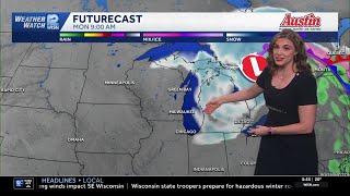 12/29 Blowing snow and icy roads in SE Wisconsin