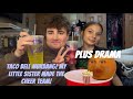 Taco Bell New Sugar Cookie Freeze! Plus: Little Sister made the cheer team!