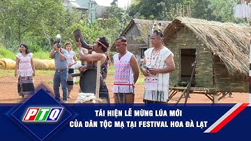 Tái hiện Lễ Mừng lúa mới của dân tộc Mạ tại festival hoa Đà Lạt | PTQ