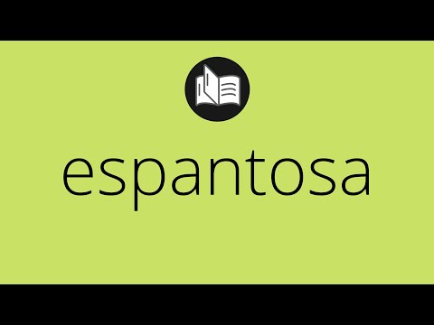 Video: ¿Espantoso significa espantoso?