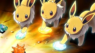 3 Eevees Evolves At The Same Time [Hindi] |Pokémon Black And White| |Season 16 Episode 38|