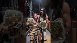 Congrats!! Gold looks good on RHIYO 🤩 #WWERaw