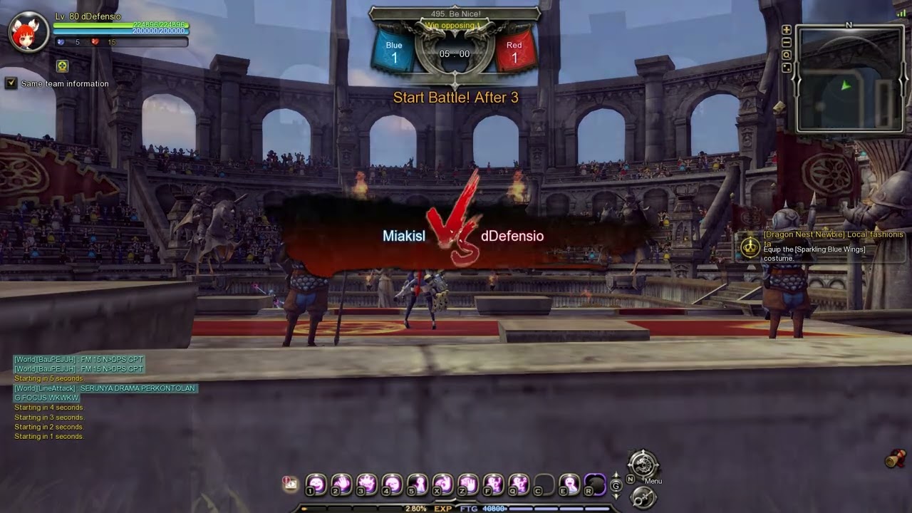 Dragonnest SEA dDefensio vs Flurry (Miakisl) PVP Big Bang update/Defensio