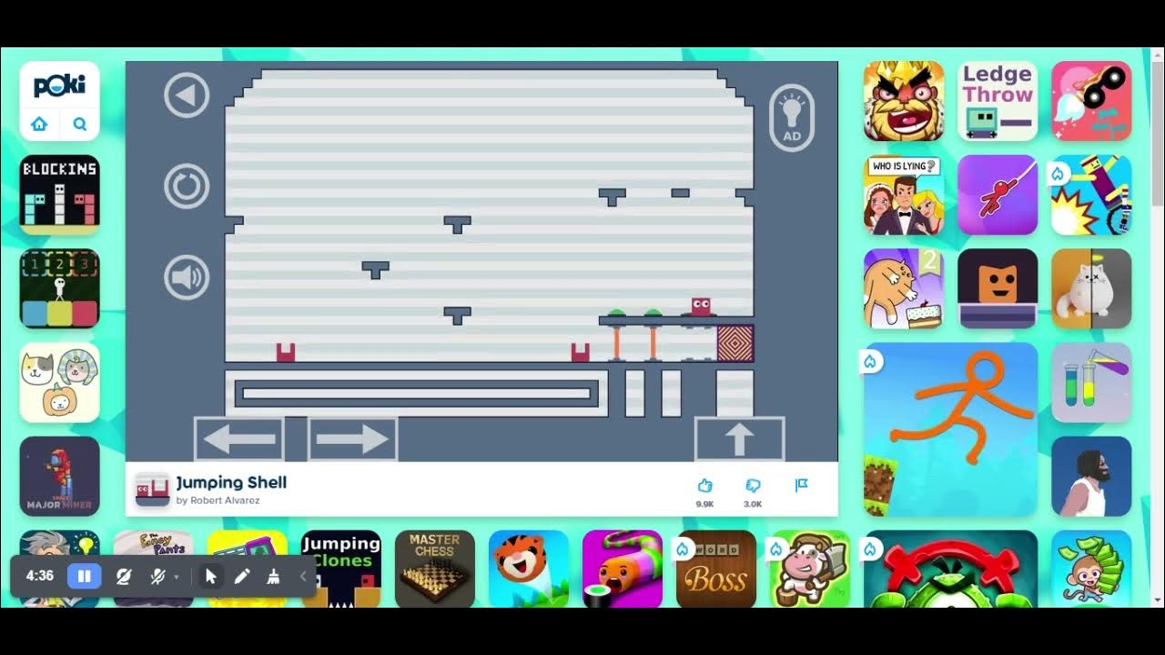 JUMPING SHELL on Poki! YouTube