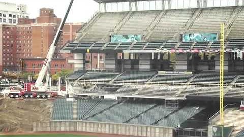 Progressive Field construction continues