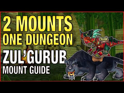 How to get the Swift Zulian Panther Mount & Armored Razzashi Raptor Mount Guide | Zul&rsquo;Gurub Mounts