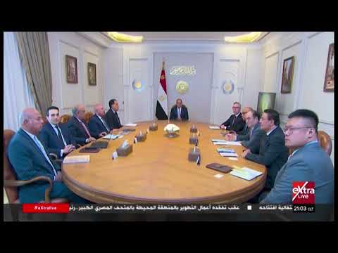 الرئيس السيسي يستقبل الرئيس التنفيذي لشركة سكاتك النرويجية والرئيس والمؤسس لمجموعة صنجرو الصينية