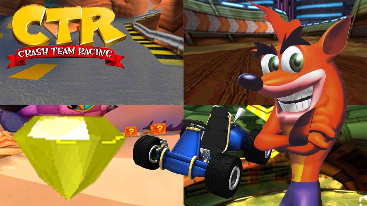 Crash Team Racing Yellow Gem Cup YouTube