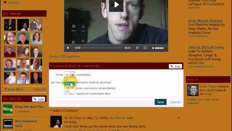 Organizing page elements on Ning profile pages