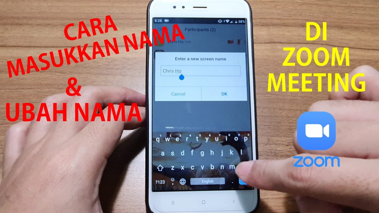 Cara Masukkan Nama & Ubah/Edit Nama di Zoom Meeting