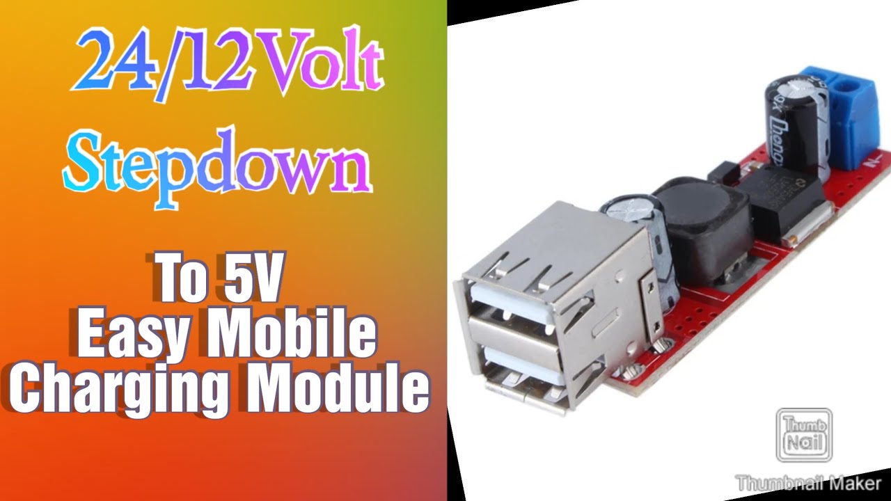 HW-272 Charging Module 24/12V to 5V Easy Mobile Charging Module - YouTube