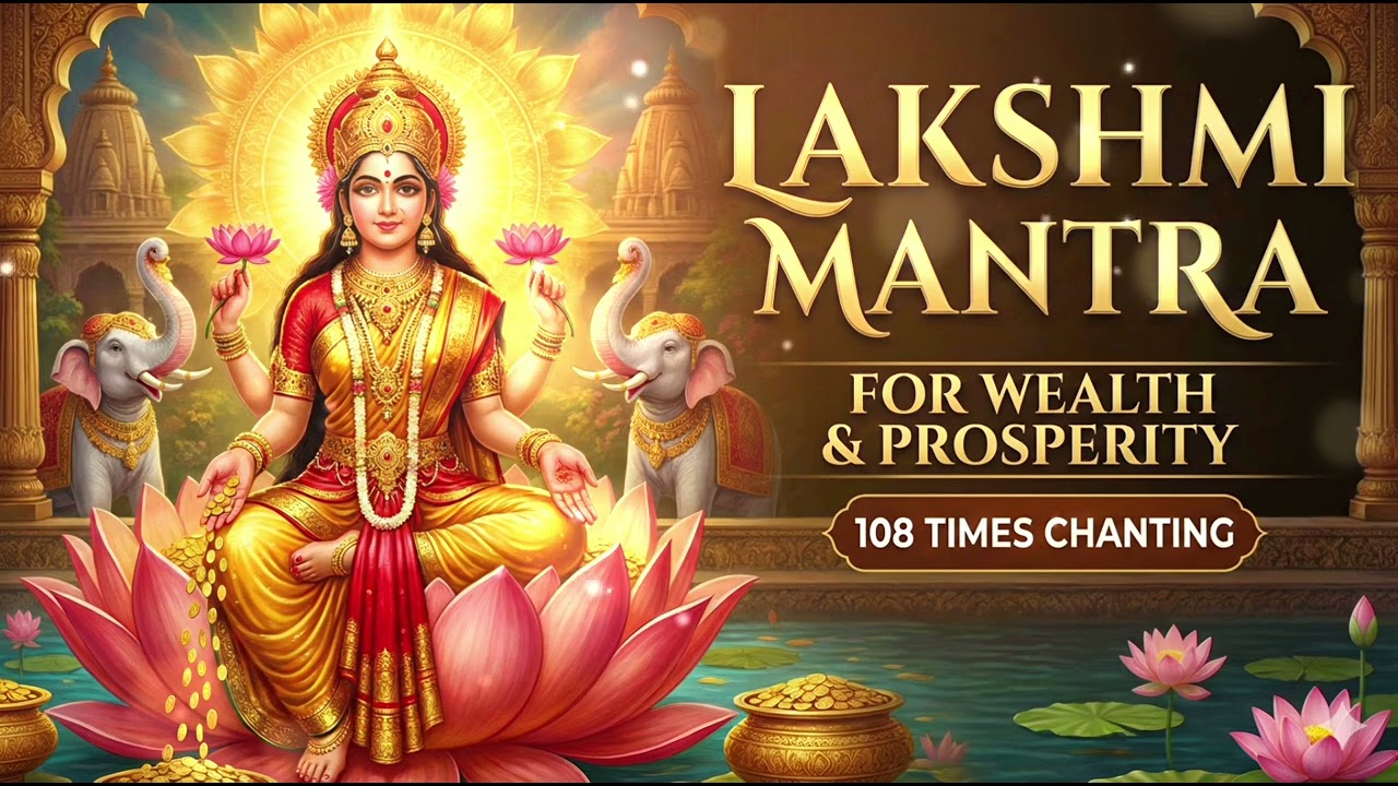 Mahalakshmi Mantra 108 Times | Om Mahalaxmi Namo Namah | Mantra for Wealth & Prosperity 