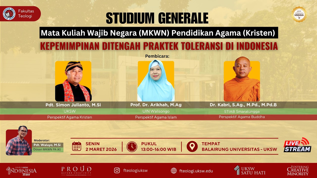 Studium Generale Pendidikan Agama Kristen 