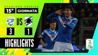 Brescia vs Sampdoria 3-1 | Il Brescia la decide in 45’ | HIGHLIGHTS SERIE BKT 2023 - 2024