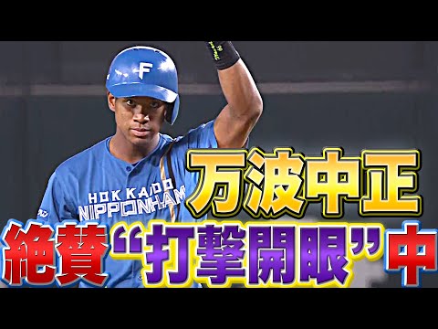絶賛“開眼”中】万波中正『5試合連続打点…タイムリー2本含む3安打猛打賞