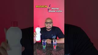 Bleach vs Home Made Color #shorts #experiment #viral #bleach #colorexperiment