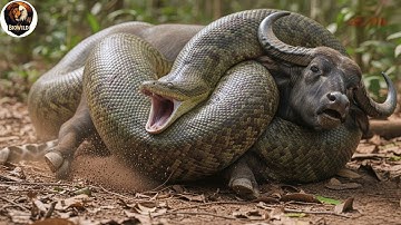 Wild Buffalo Challenges Giant Python – A Clash That Shakes the Entire Savannah!