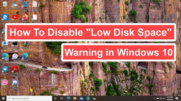 How to Disable “Low Disk Space” Warning in Windows 10