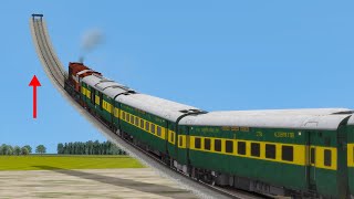 Trains vs Climb Railway Track😲 - BeamNG.Drive screenshot 4