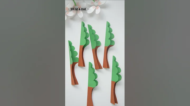 how to make a 3D paper tree | 3D paper tree | 3D craft ideas | paper craft | #Shorts