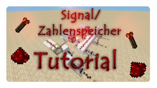 Minecraft Tutorial: Redstone Signal/Zahlenspeicher [4 bit] [German]