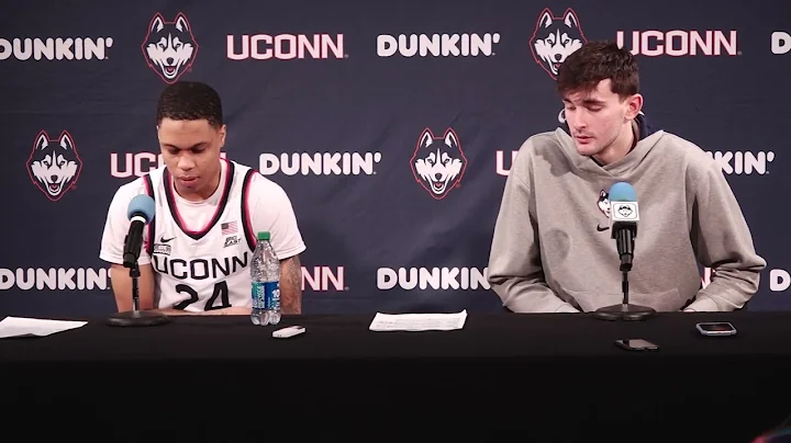 Jordan Hawkins and Alex Karaban Postgame Press Conference vs. St. John's: 1/15/2023