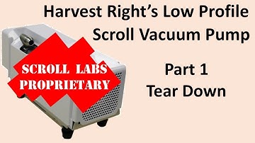 Harvest Right’s Low Profile Scroll Vacuum Pump- Part 1