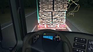 Container Truck Delivering Ice Cream Goods To Warsaw | Euro Truck Simulator | Game PC screenshot 4