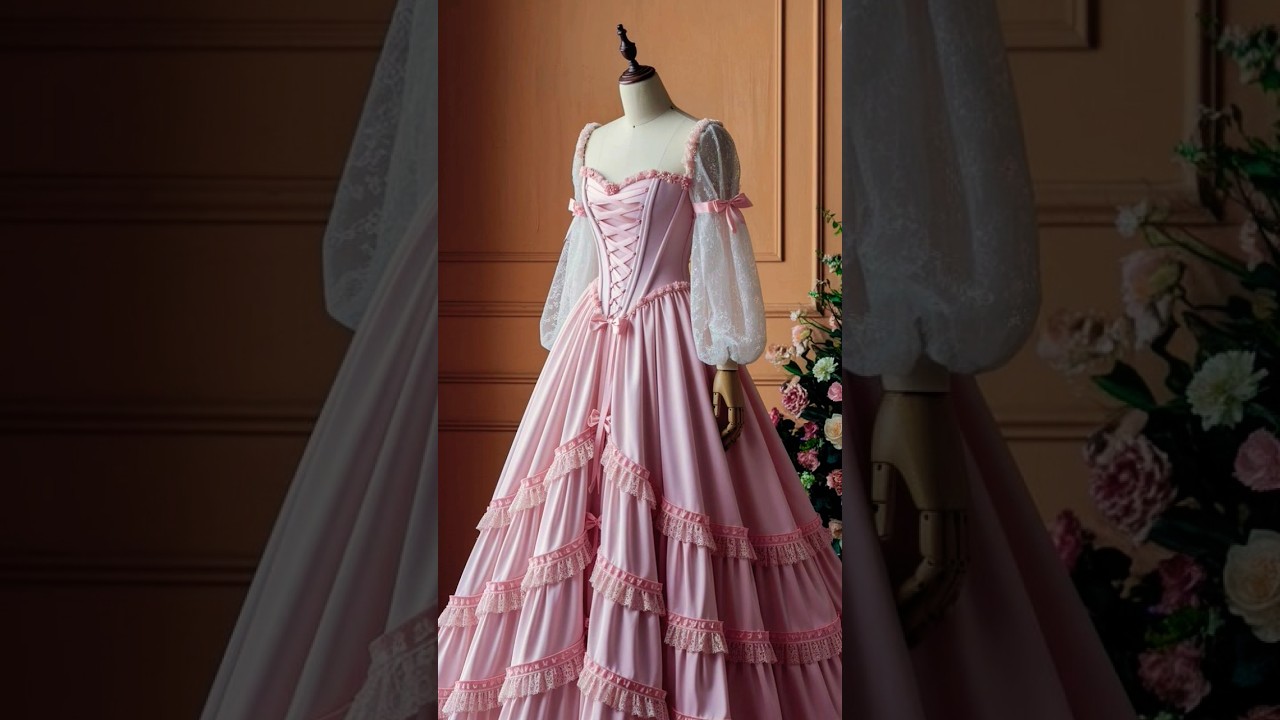 Beautiful Princess Gown | Fashion Illustration | Fairy Style Dress |How to Design a princess gown