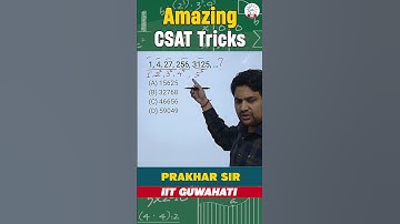 Amazing Trick to Solve the Number Series l CSAT PYQs #upscprelims2026 #csatupsc