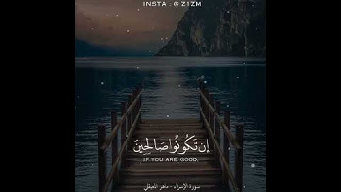 سورة الأسراء، ماهر المعيقلي (وَاخْفِضْ لَهُمَا جَنَاحَ الذُّلِّ مِنَ الرَّحْمَةِ )..